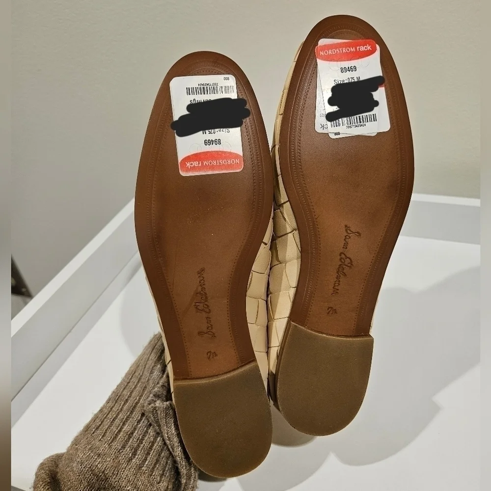 Sam Edelman Loraine Woven Loafer EGGSHELL Size 7.5